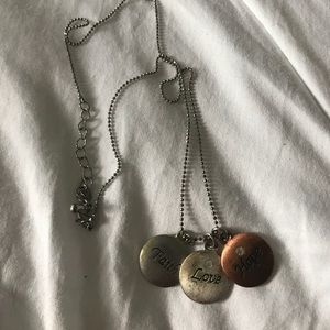 Faith Hope and Love necklace
